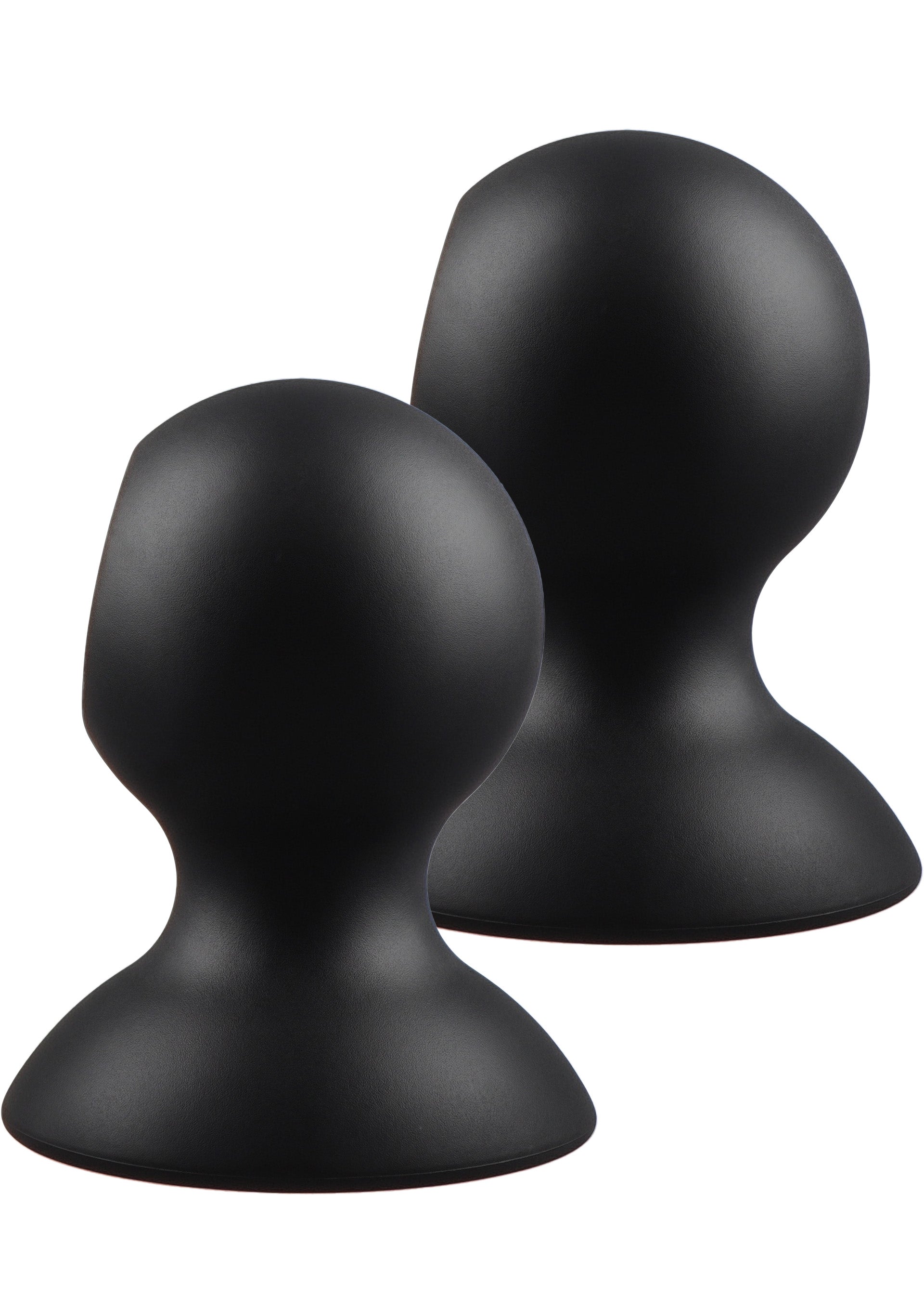 Black L silicone nipple suckers