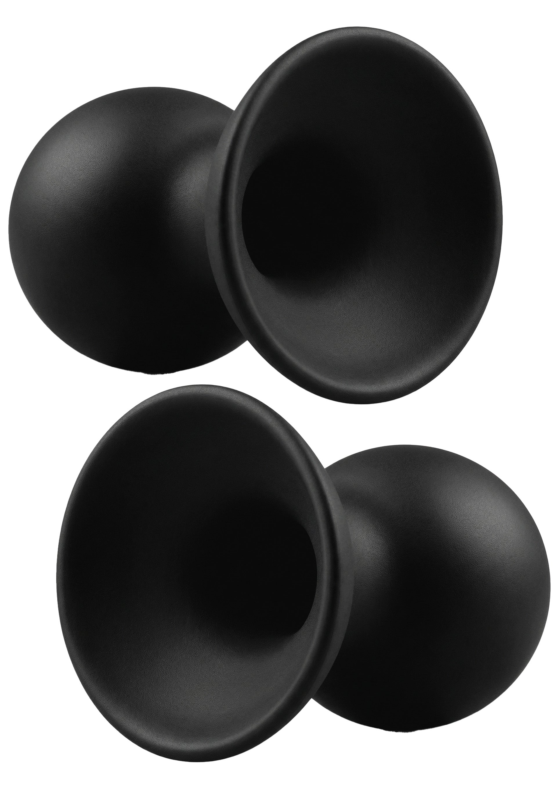 Black L silicone nipple suckers