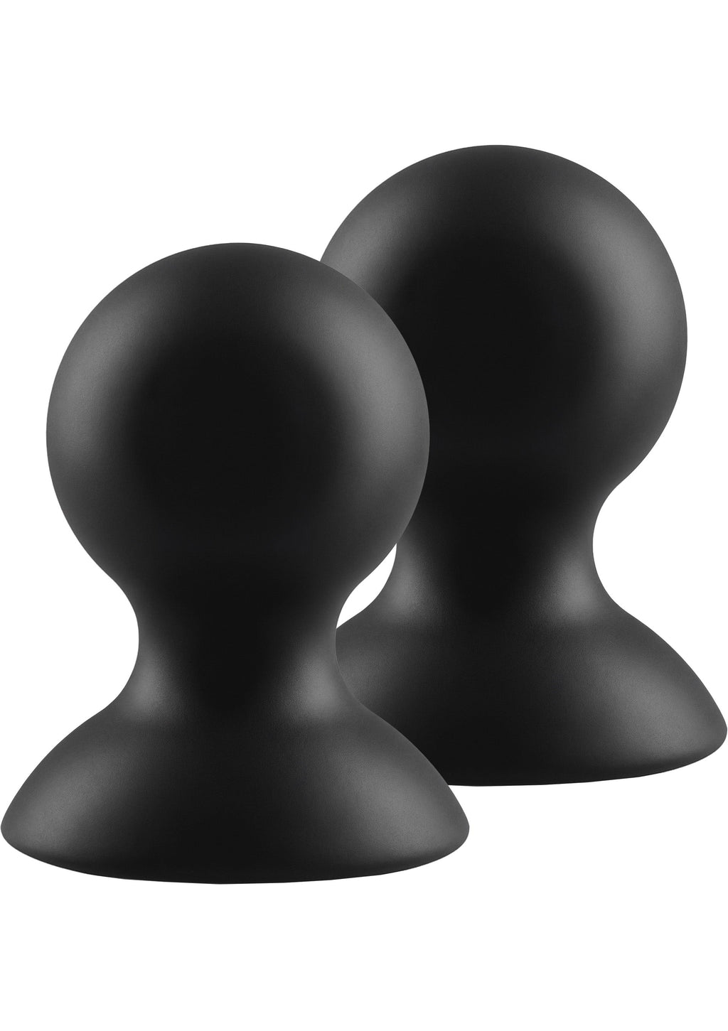 Black L silicone nipple suckers