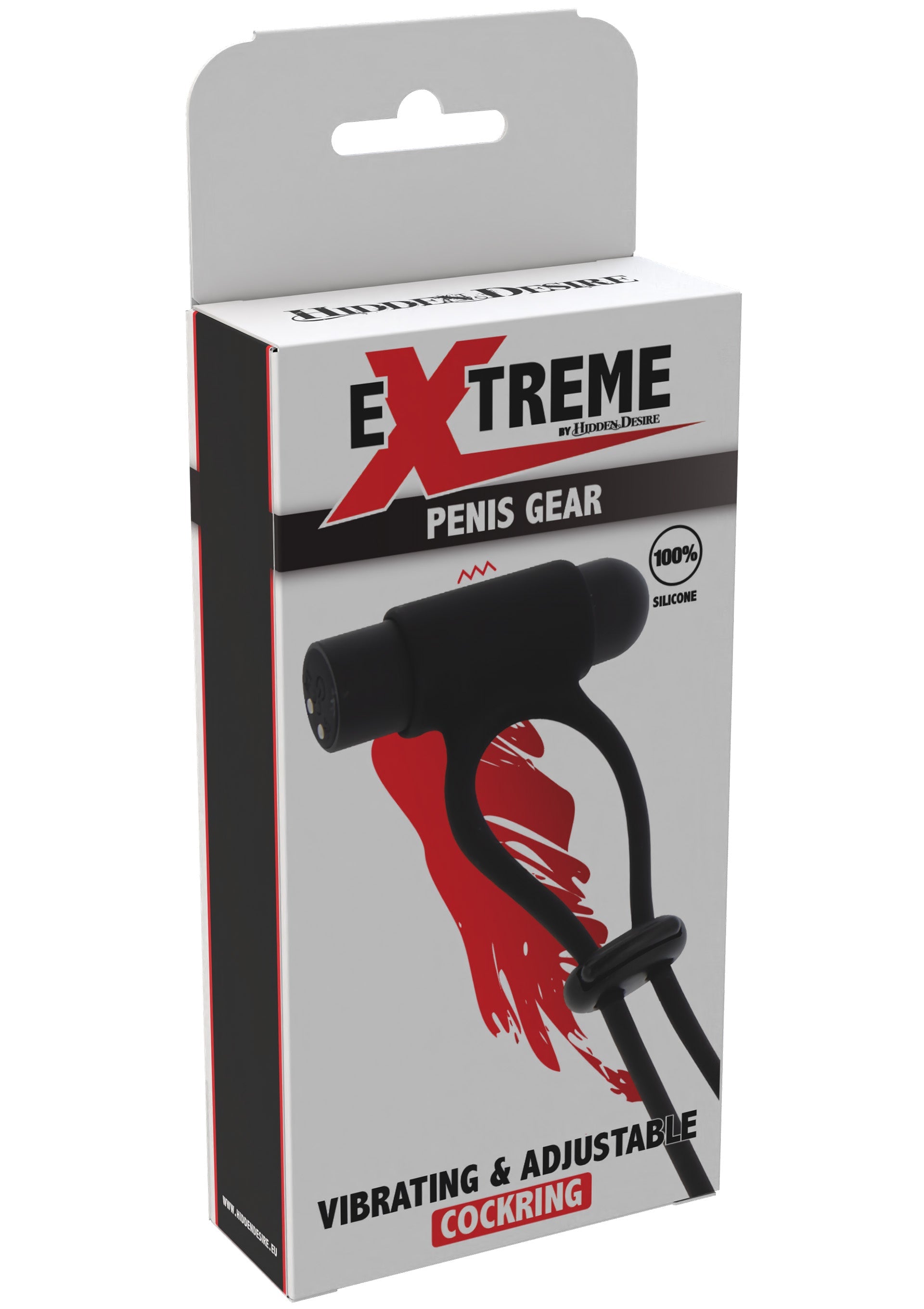 Black adjustable vibrating C-ring