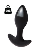 Weighted anal plug 90g black