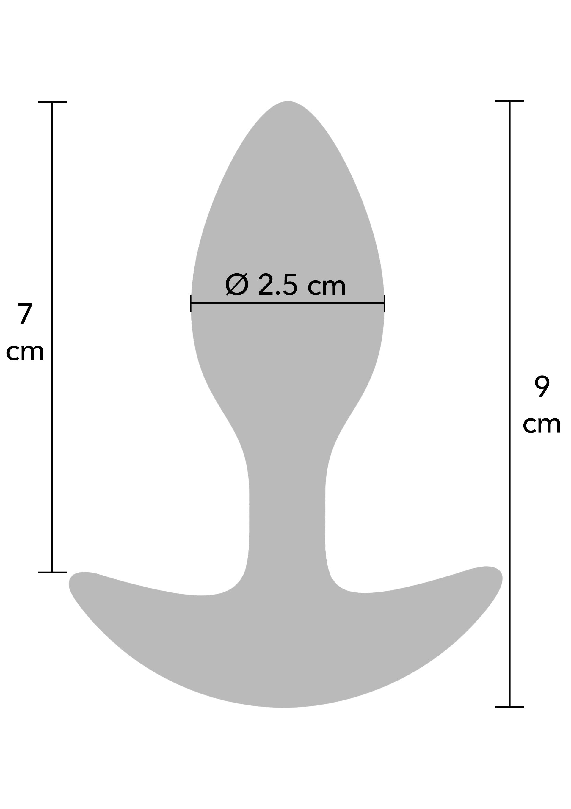 Weighted anal plug 90g black