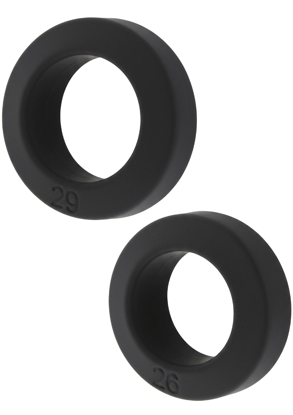 C-Ring Double Stackers, 2-piece set M black