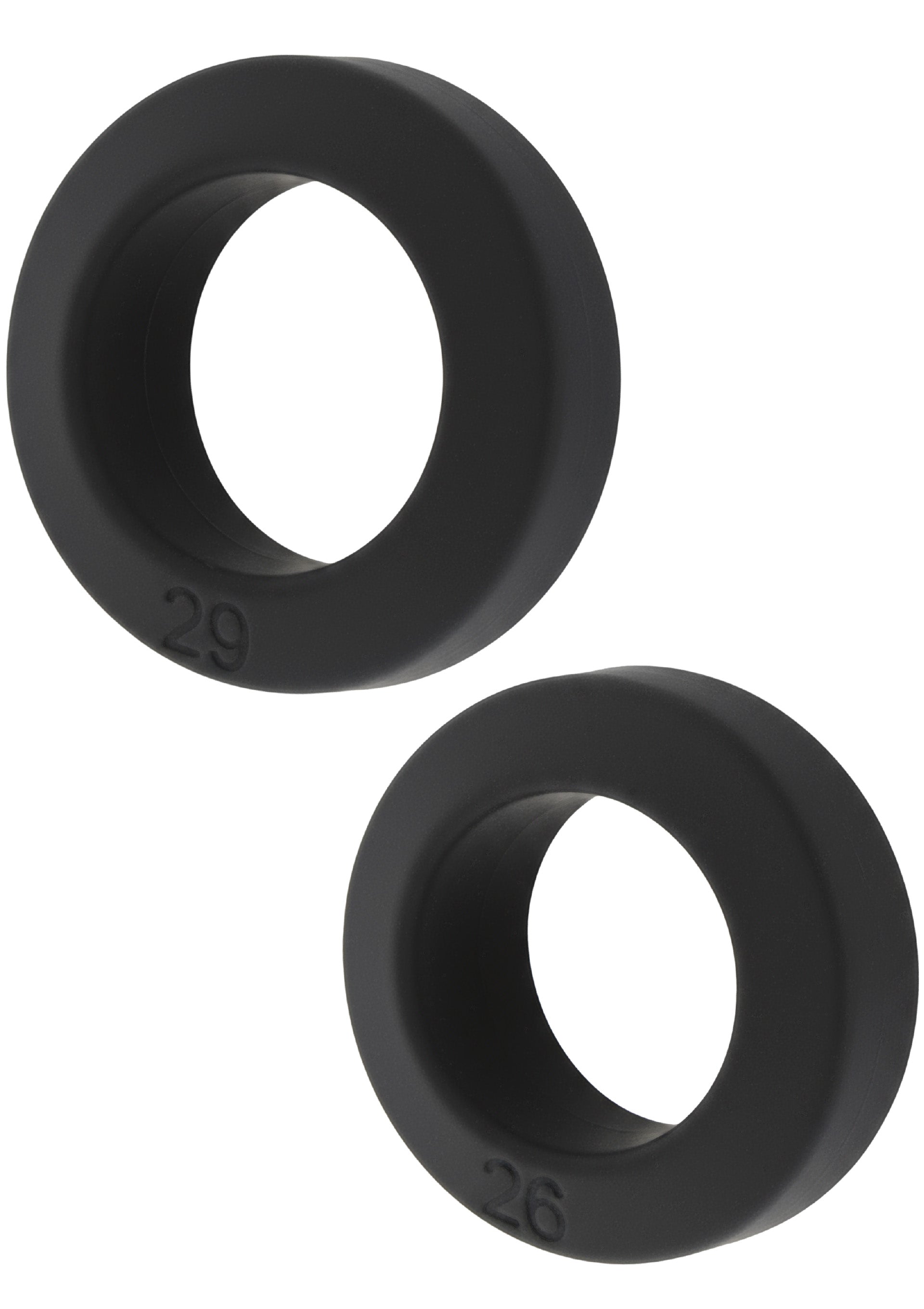 C-Ring Double Stackers, 2-piece set M black
