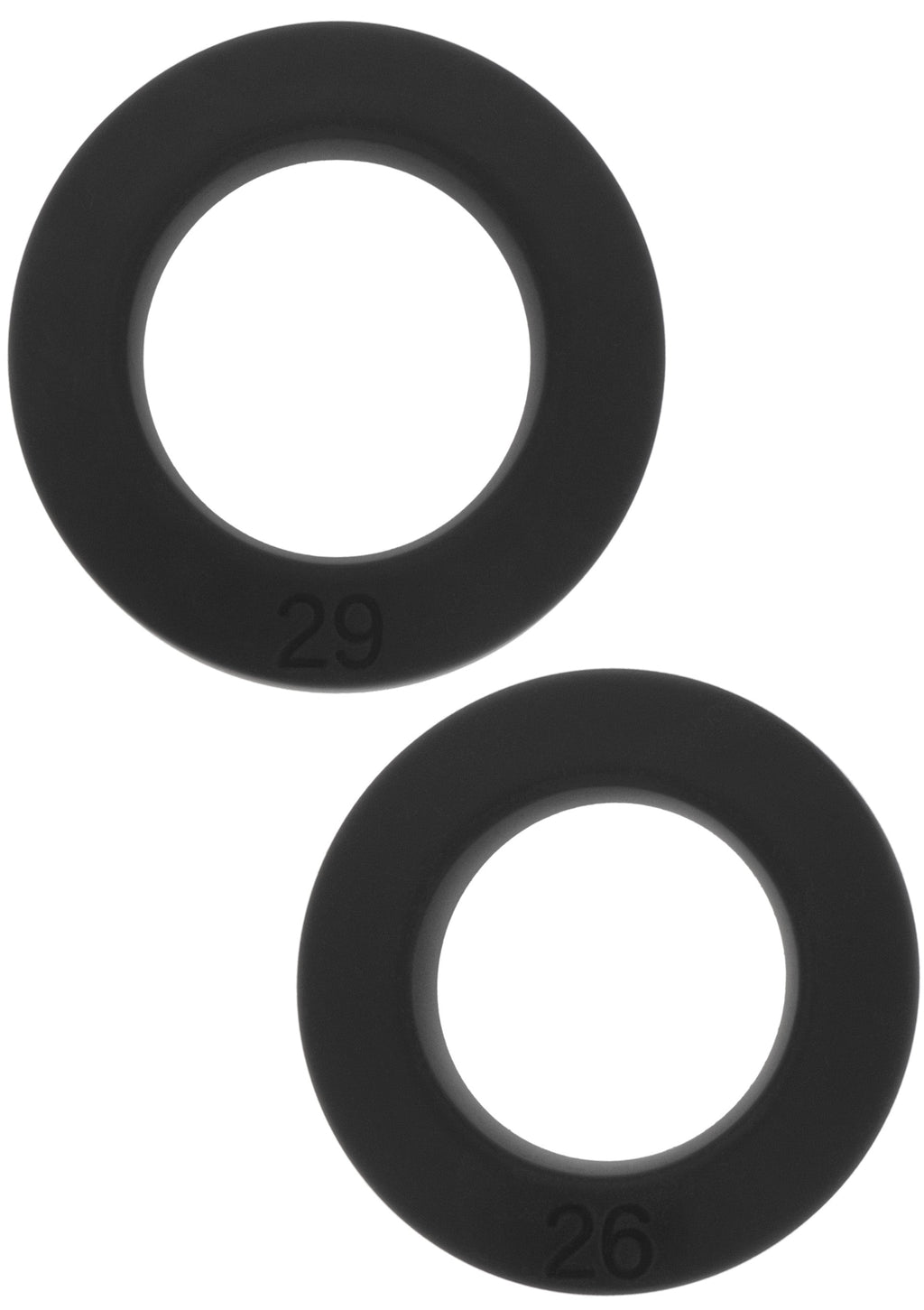 C-Ring Double Stackers, 2-piece set M black