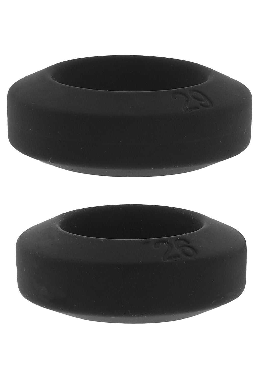 C-Ring Double Stackers, 2-piece set M black
