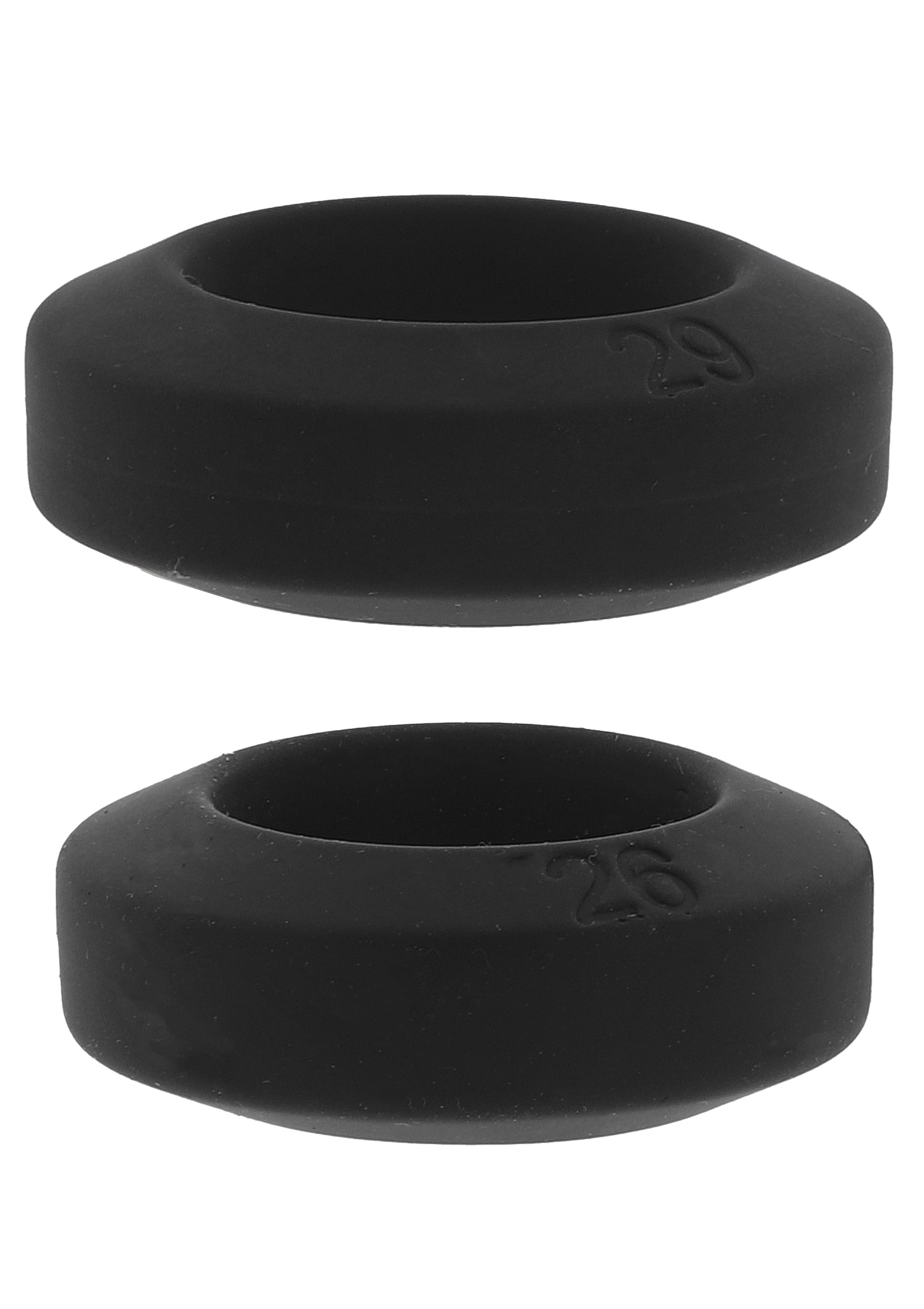 C-Ring Double Stackers, 2-piece set M black