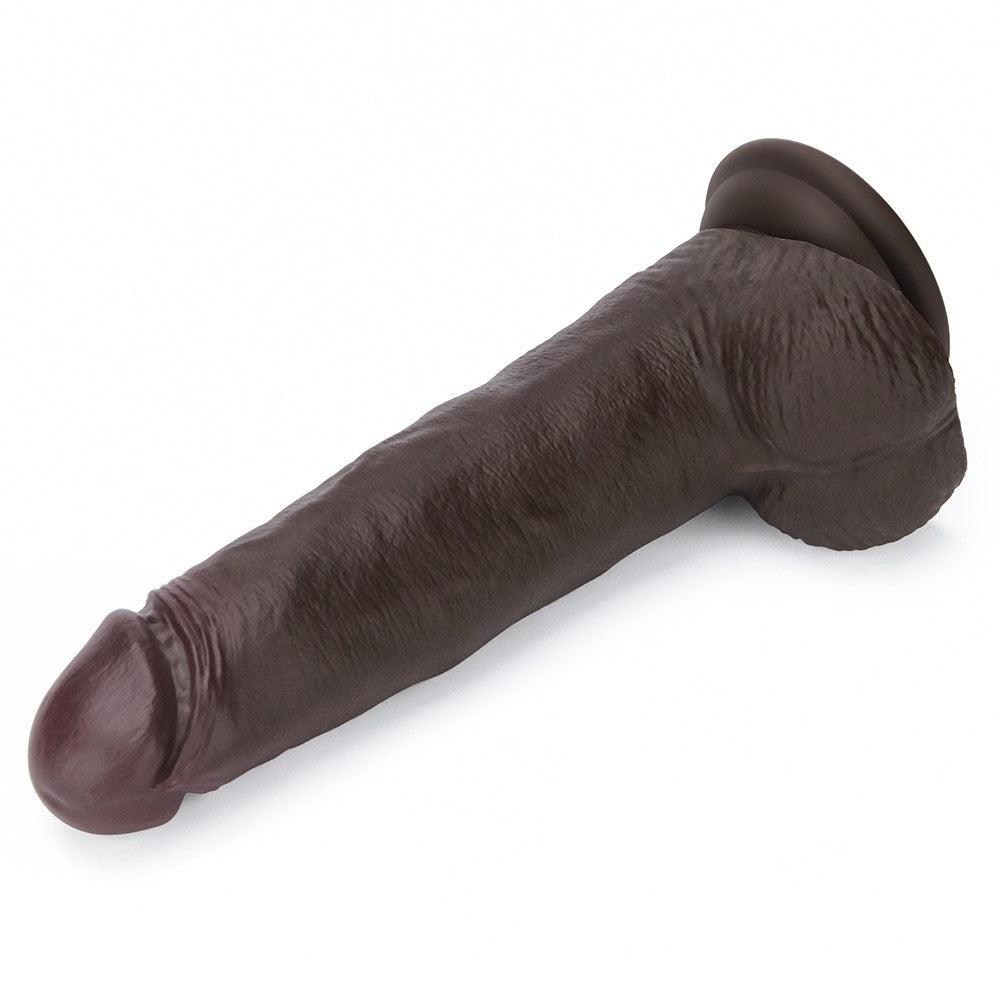 Sliding Skin Pro II Dual Layer Silicone Dildo 8.5 Inch (Black)
