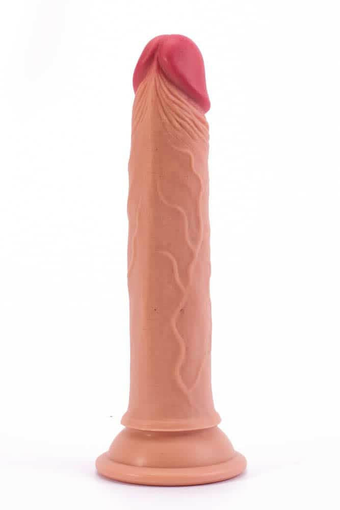 7" Natural double-layered silicone penis flesh