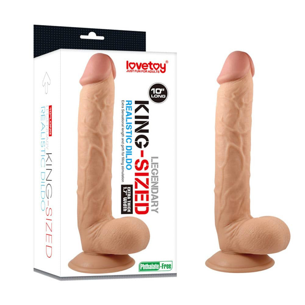 Realistic 10-inch lifelike legendary dildo