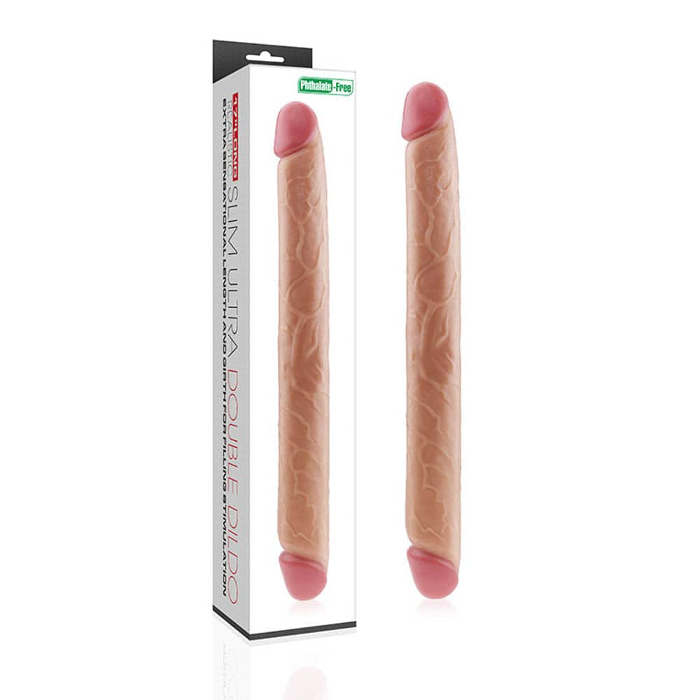 Realistic ultra-thin double dildo