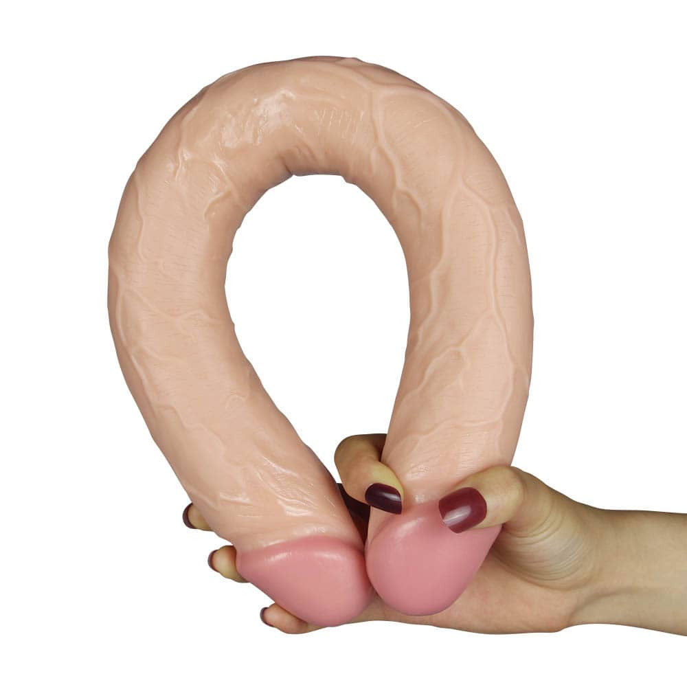Realistic ultra-thin double dildo