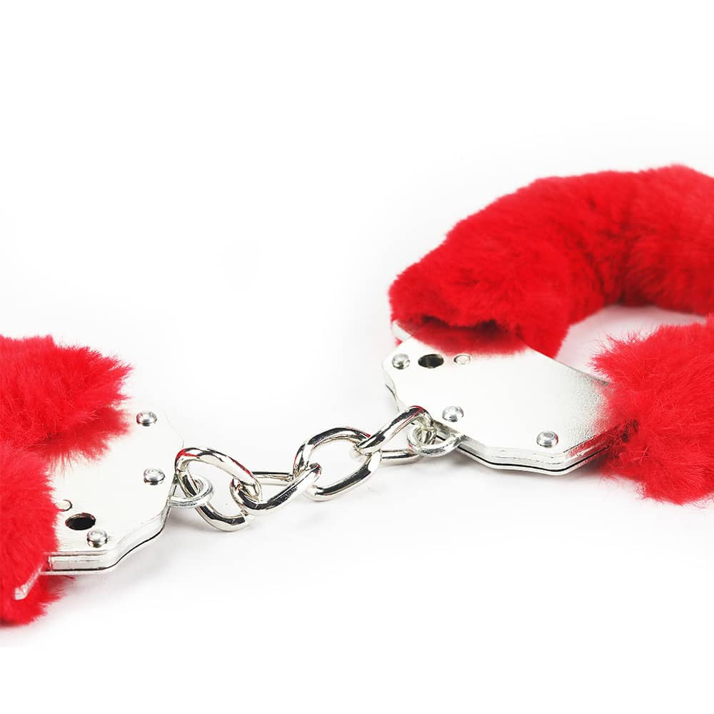 Fetish Pleasure Soft Handcuffs Red