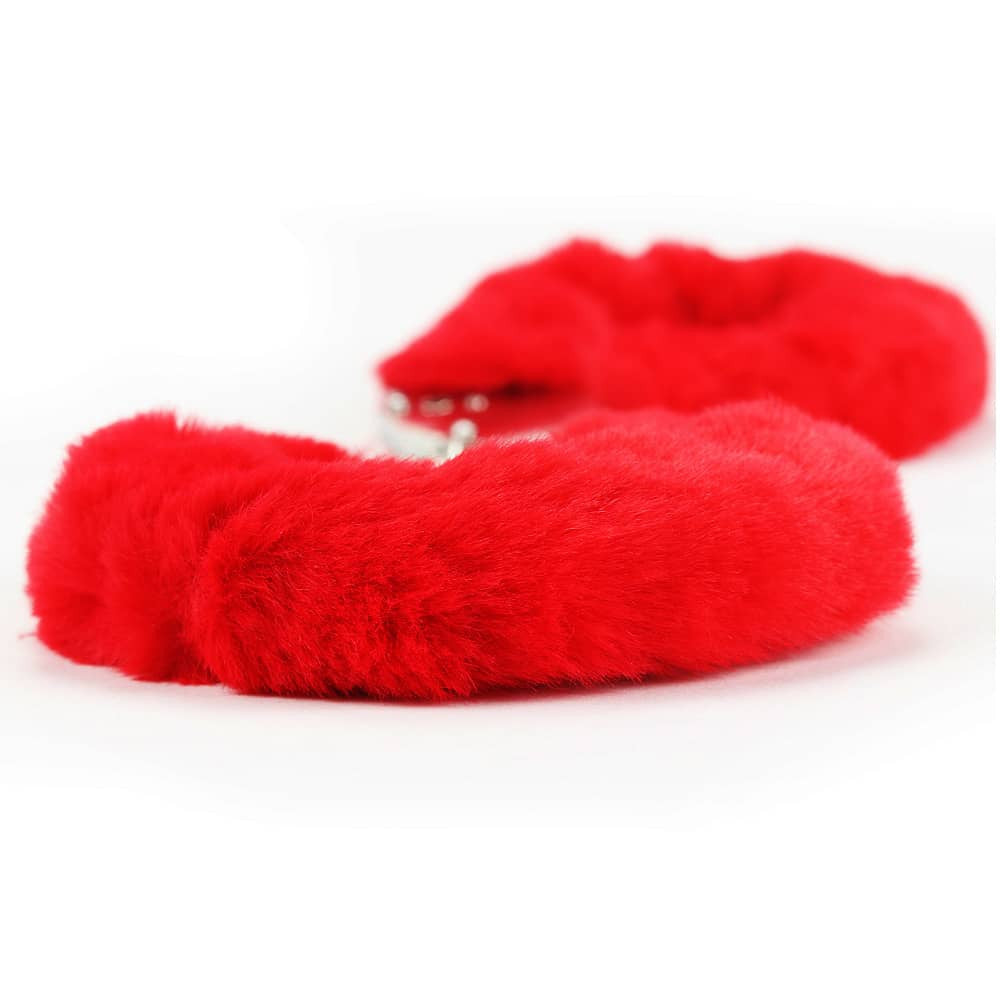 Fetish Pleasure Soft Handcuffs Red