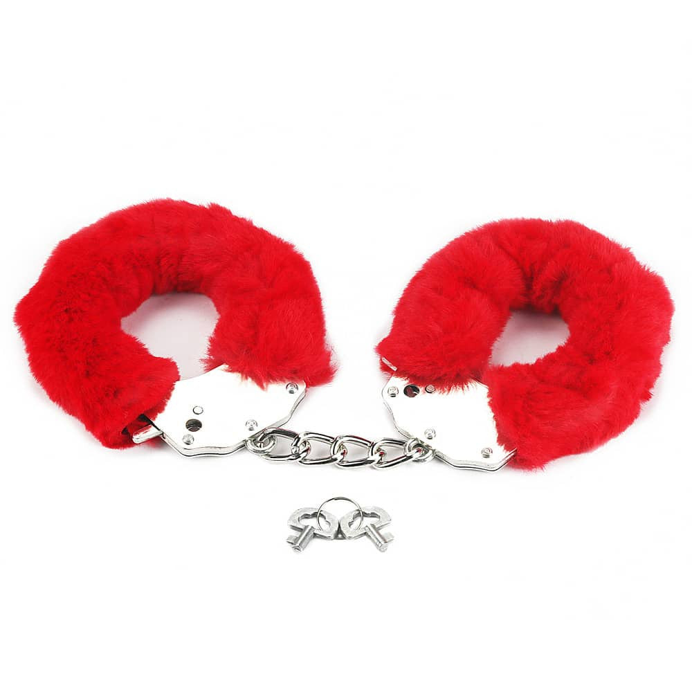 Fetish Pleasure Soft Handcuffs Red