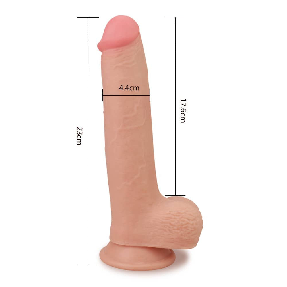 8" soft skin-like dildo
