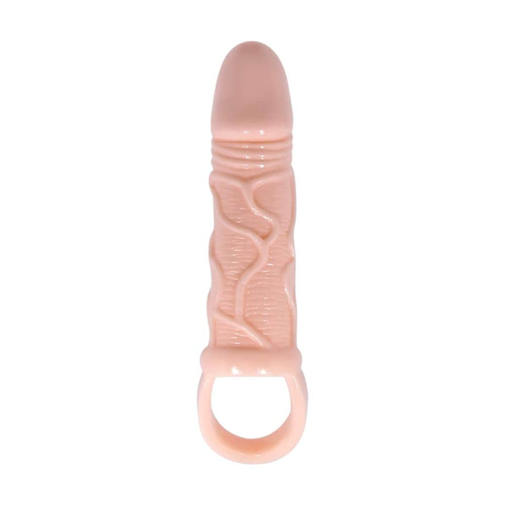 Extended flesh-colored penis sleeve