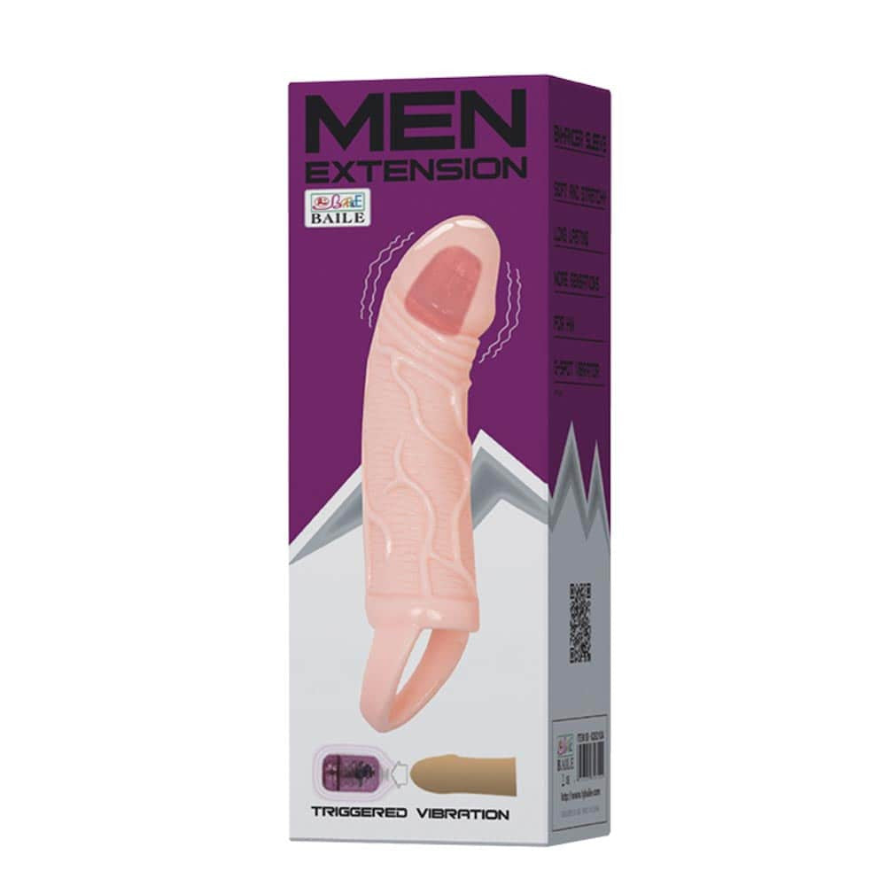 Extended flesh-colored penis sleeve