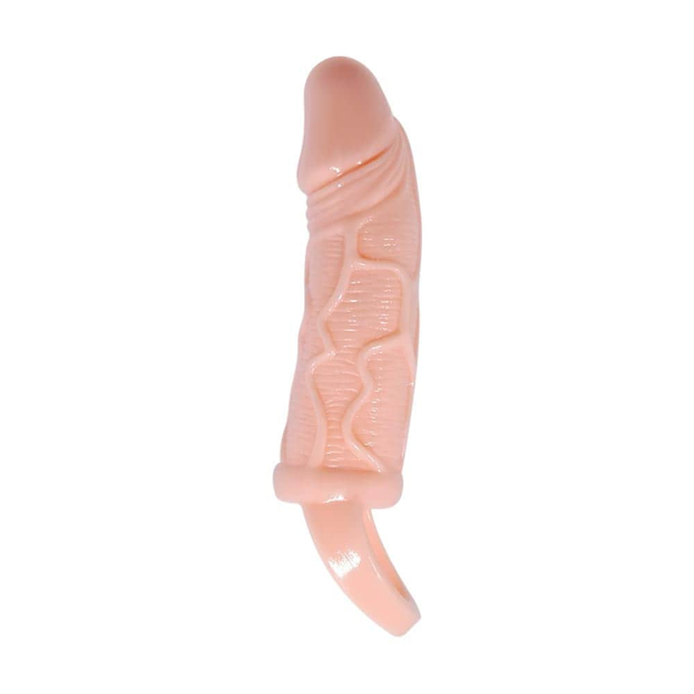 Extended flesh-colored penis sleeve