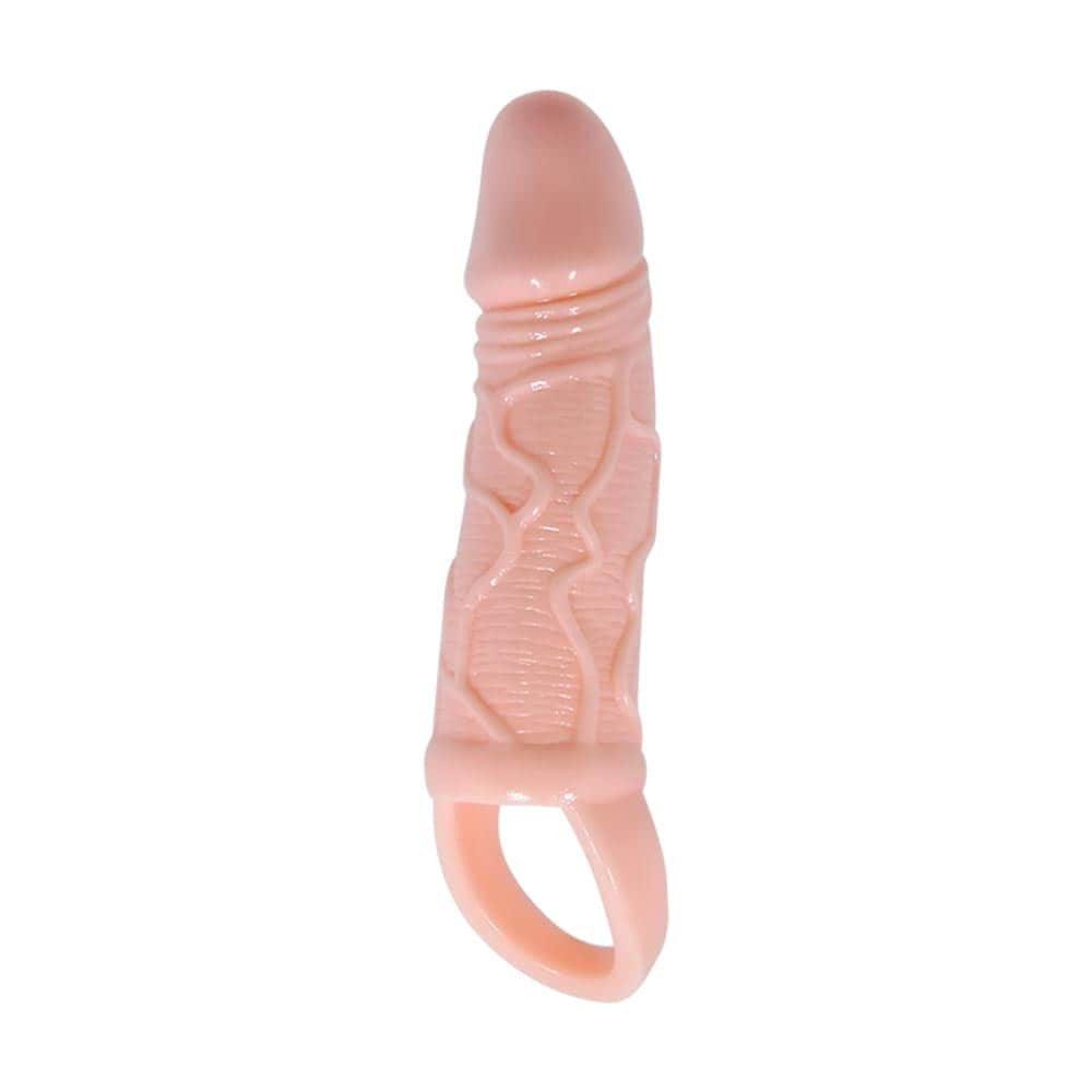 Extended flesh-colored penis sleeve