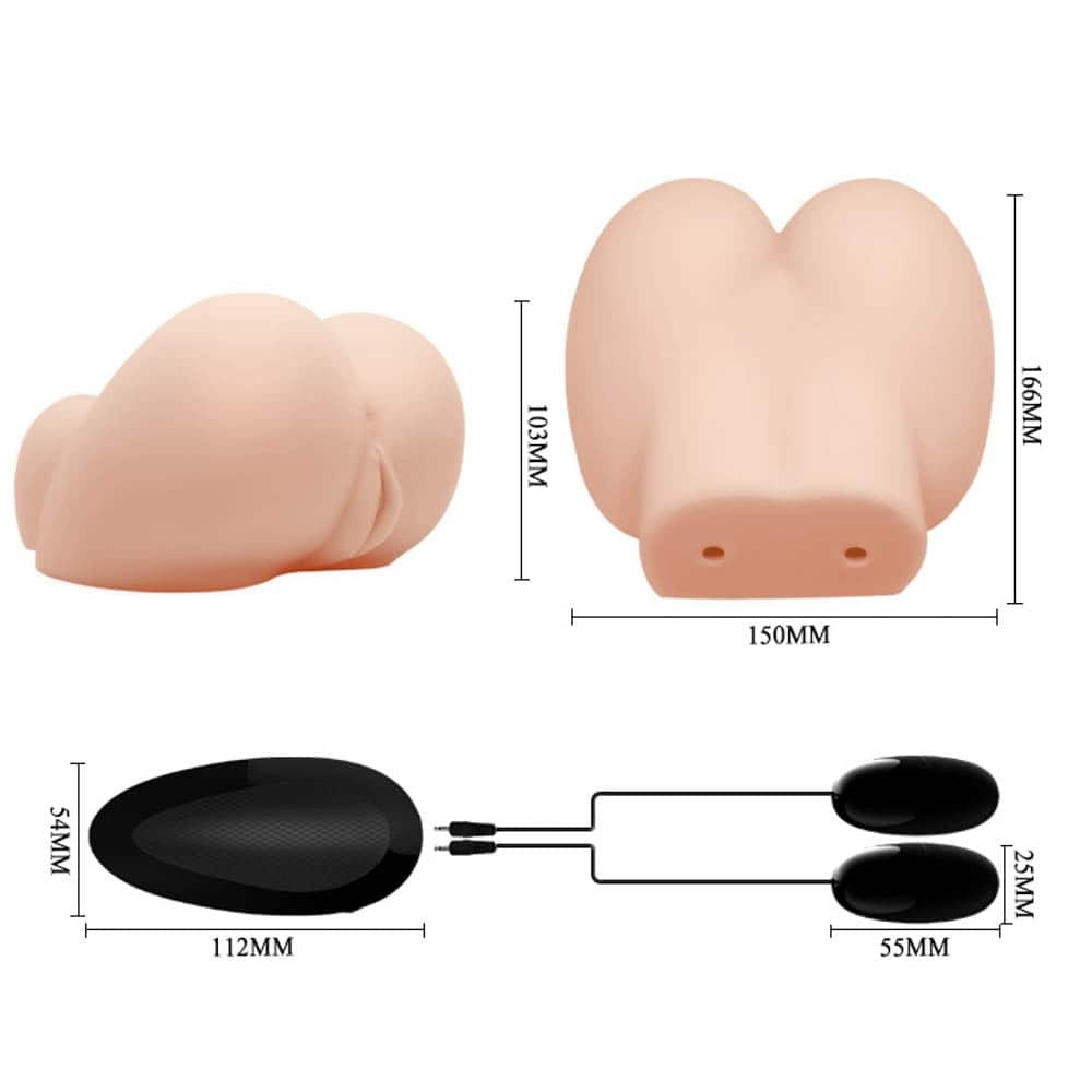 Crazy Bull realistic vagina and curvy butt anal