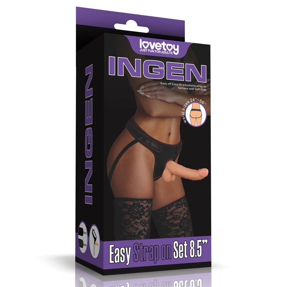 Easy 8.5" strapon set